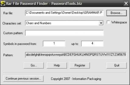 winrar password finder download