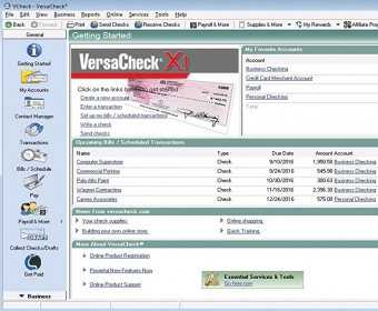 versacheck presto recover validation codes for checks