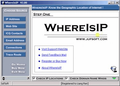 Whois IP lookup - Software Downloads