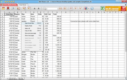 XlsX Viewer Download - Free tool to open, view and print Excel files