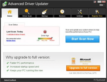Advanced Driver Updater 2.1.1 Serial Key