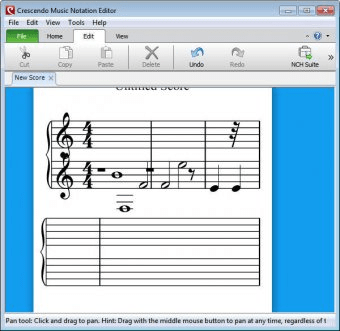 crescendo music notation editor