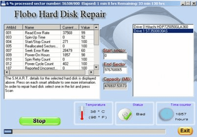 hard disk repair software free toms