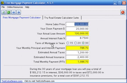 mobile home mortgage calculator with taxes and insurance
