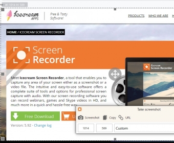 ice cream recorder select webcamera