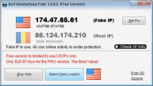 Surf Anonymous Free Download It Lets You Change Your Ip Address And Then Surf The Web Anonymously