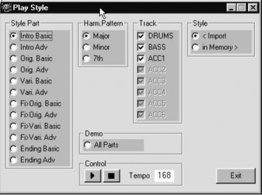 Yamaha style to korg style converter