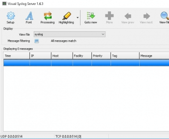 Visual syslog server for windows настройка