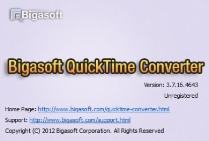 bigasoft quicktime converter