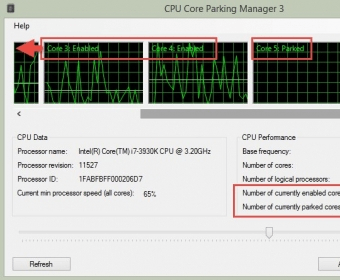 Cpu Core Parking Manager Software Informer Control The Number Of Cpu Cores That Need To Be Enabled Or Disabled