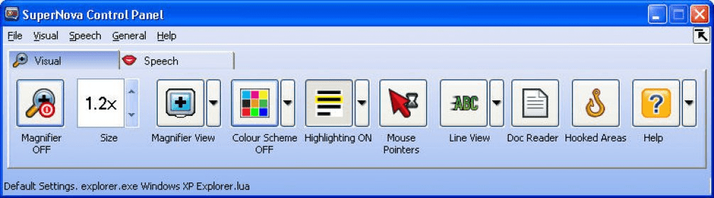 Программа экранного доступа и увеличения 2 в 1 supernova magnifier screen reader