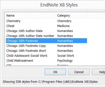 endnote x8 mac