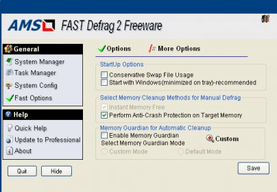 FAST Defrag Freeware Download - The FAST Defrag Freeware 2 ...