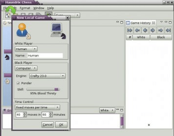Haundrix Chess - A free chess playing program and PGN viewer.