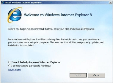 microsoft internet explorer 8 download free for xp