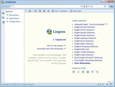 Lingoes ダウンロード Lingoesは簡単かつ直感的に辞書やテキスト翻訳ソフトウェア