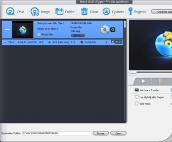 Macx Dvd Ripper Pro Download Back Up Your Preferred Video Dvds Or Extract Specific Video Titles To File