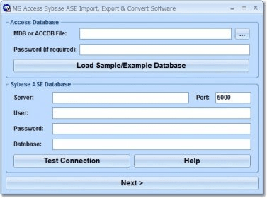 Ms Access Sybase Ase Import Export Convert Software Download Transfer Tables To And From Ms Access And Sybase Ase Adaptive Server Enterprise