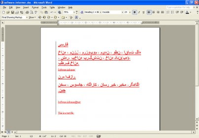 install a farsi font for word in mac