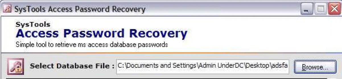 Systools Access Password Recovery Download This Program Helps You To 0281