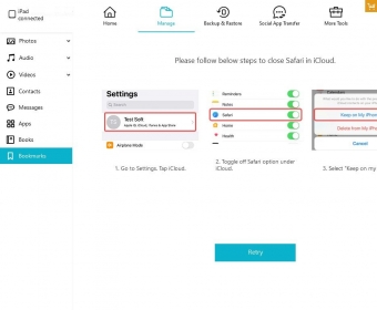 how to use tenorshare free trial iphone backup