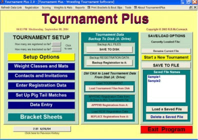 Tournament software for PCs
