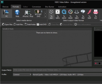 vsdc free video editor convert to mp4