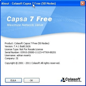 colasoft capsa 7 free serial number