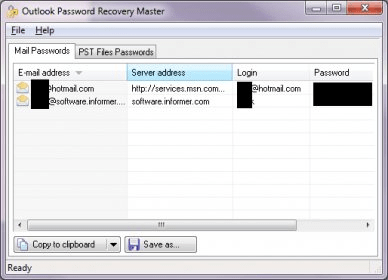 outlook password recovery master