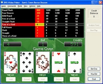 Deuces Wild Video Poker Tutorial