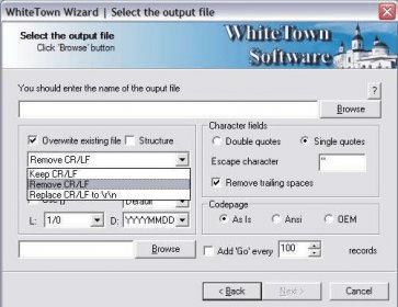 convert dbf to sql