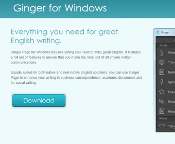ginger proofreading software free download