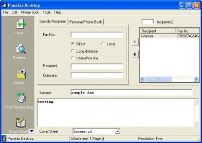 Panafax Desktop Download - It is a program that allows to send and ...