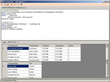 xSQL Software - Script Executor - User Interface