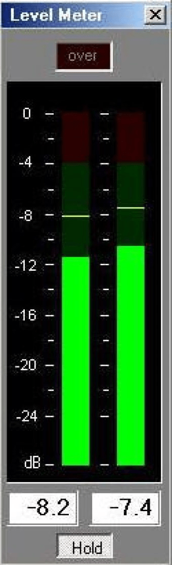 vu meter windows 7