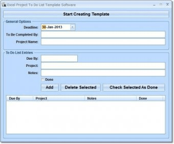 Excel Project To Do List Template Software 1...