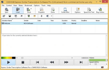 can speech live be use with nch express scribe