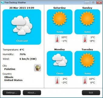 freeware desktop weather