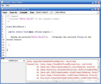 Super Simple Java Editor 1.8 Download (Free)