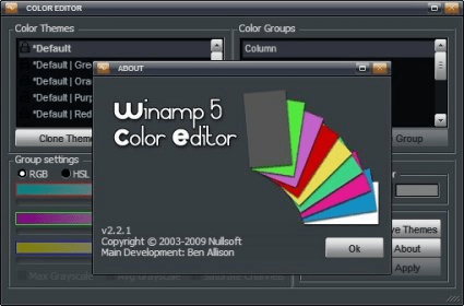 Winamp Vista Green Skin Color