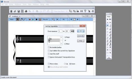 encore 5 music notation software