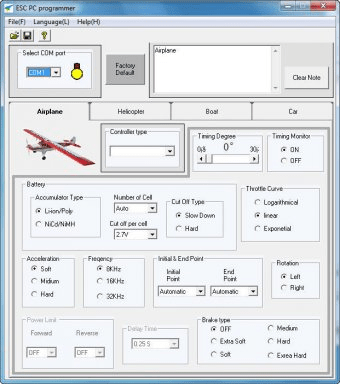 ESC Programming Tool Software Download - ESC programming tool is a special