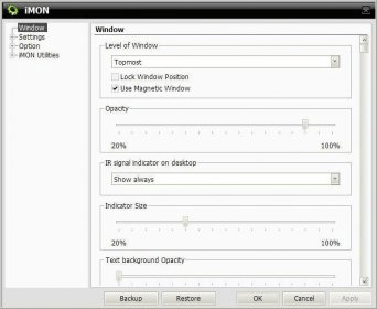 soundgraph imon program remote