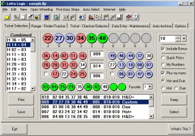 Lotto Logic Download - Lottery Software Lotto Logic tracks