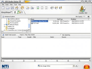 use the nti media maker express for cd