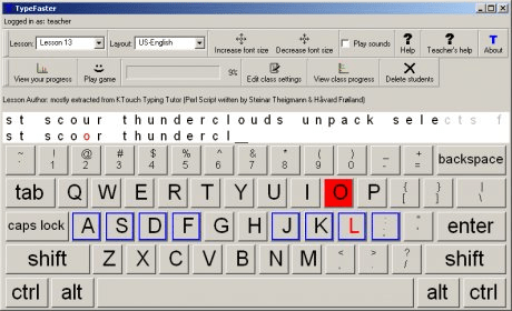 typefaster typing tutor