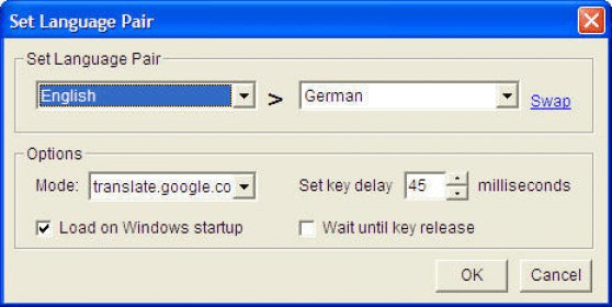google translate tab