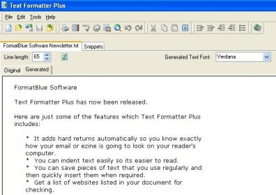 text formatter plus text file information