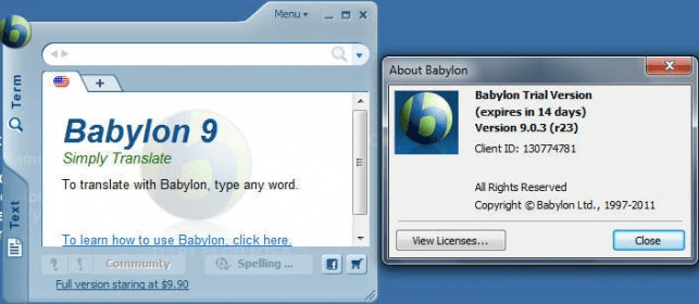 online babylon dictionary english to english