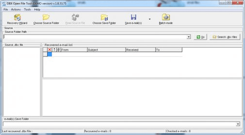 DBX Open File Tool Download - DBX Open File Tool permits repairing ...